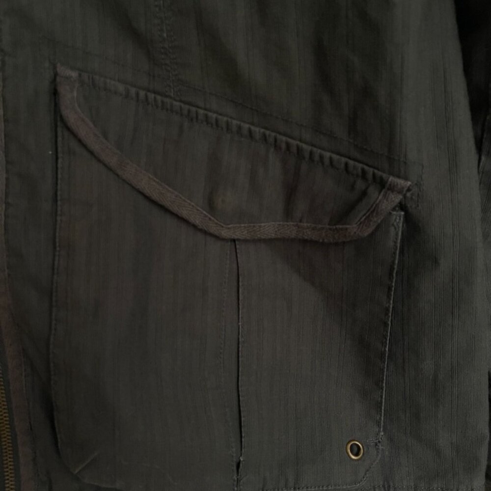 Billabong utility-style dark green grey hooded jacket. Size XL - Picture 4 of 7